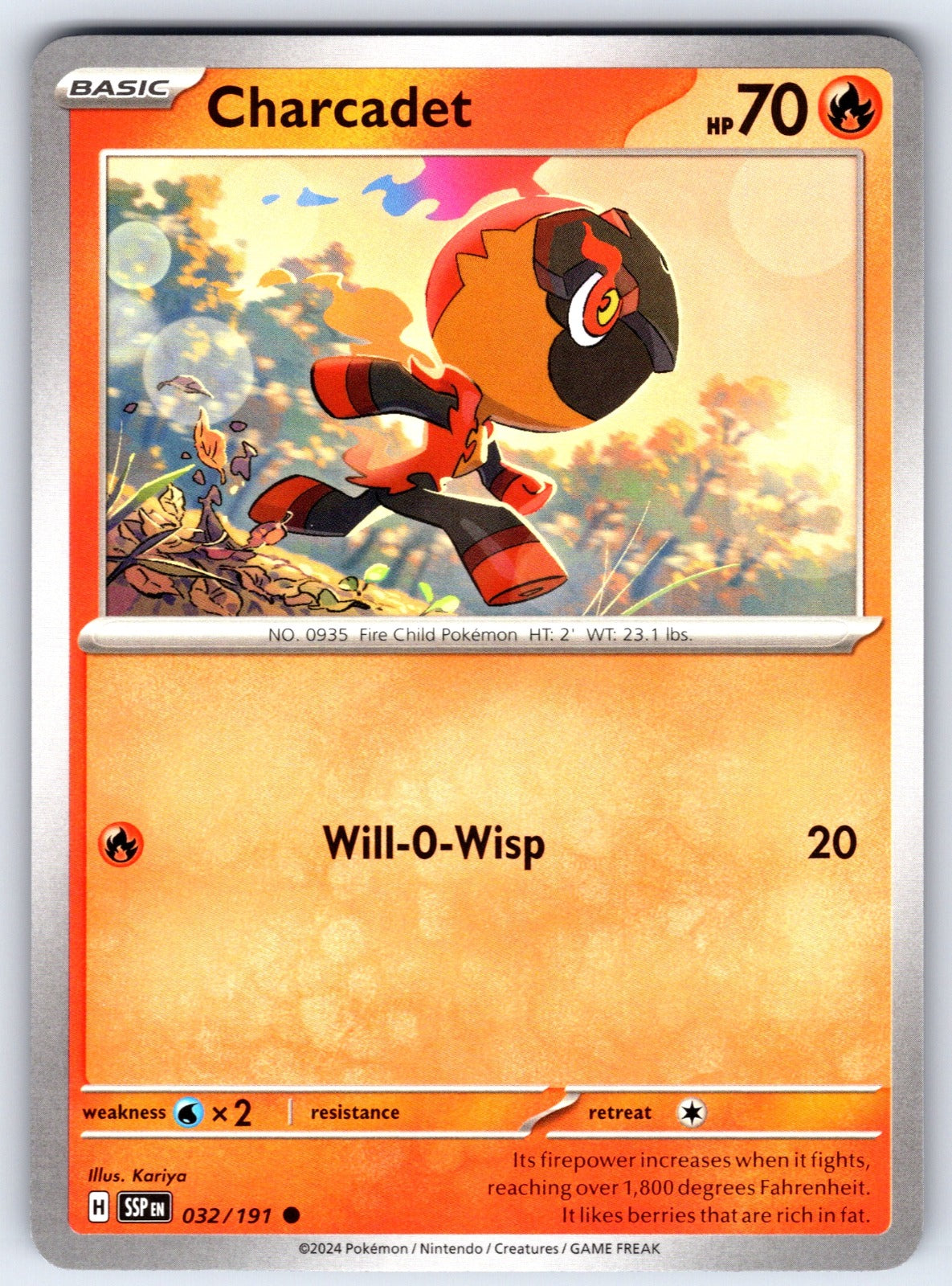 Charcadet Common SV08: Surging Sparks 032/191 NM 2024