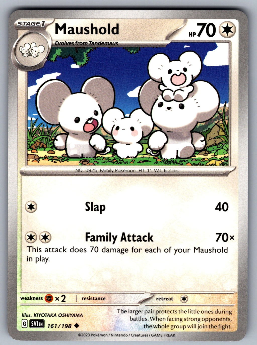 Maushold Uncommon SV01: Scarlet & Violet Base Set 161/198 NM 2023