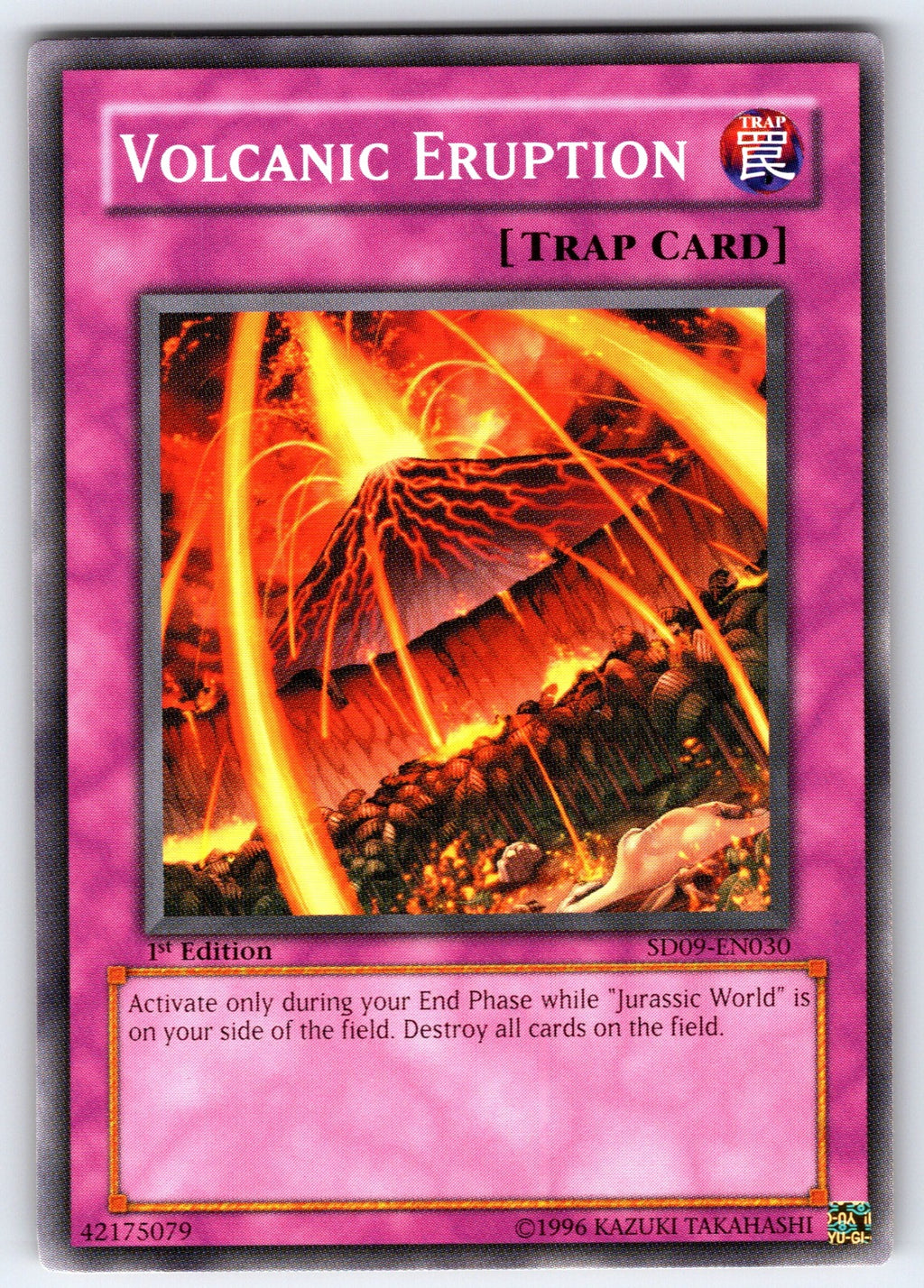 Volcanic Eruption 1st Edition Common Structure Deck: Dinosaur's Rage SD09-EN030 
