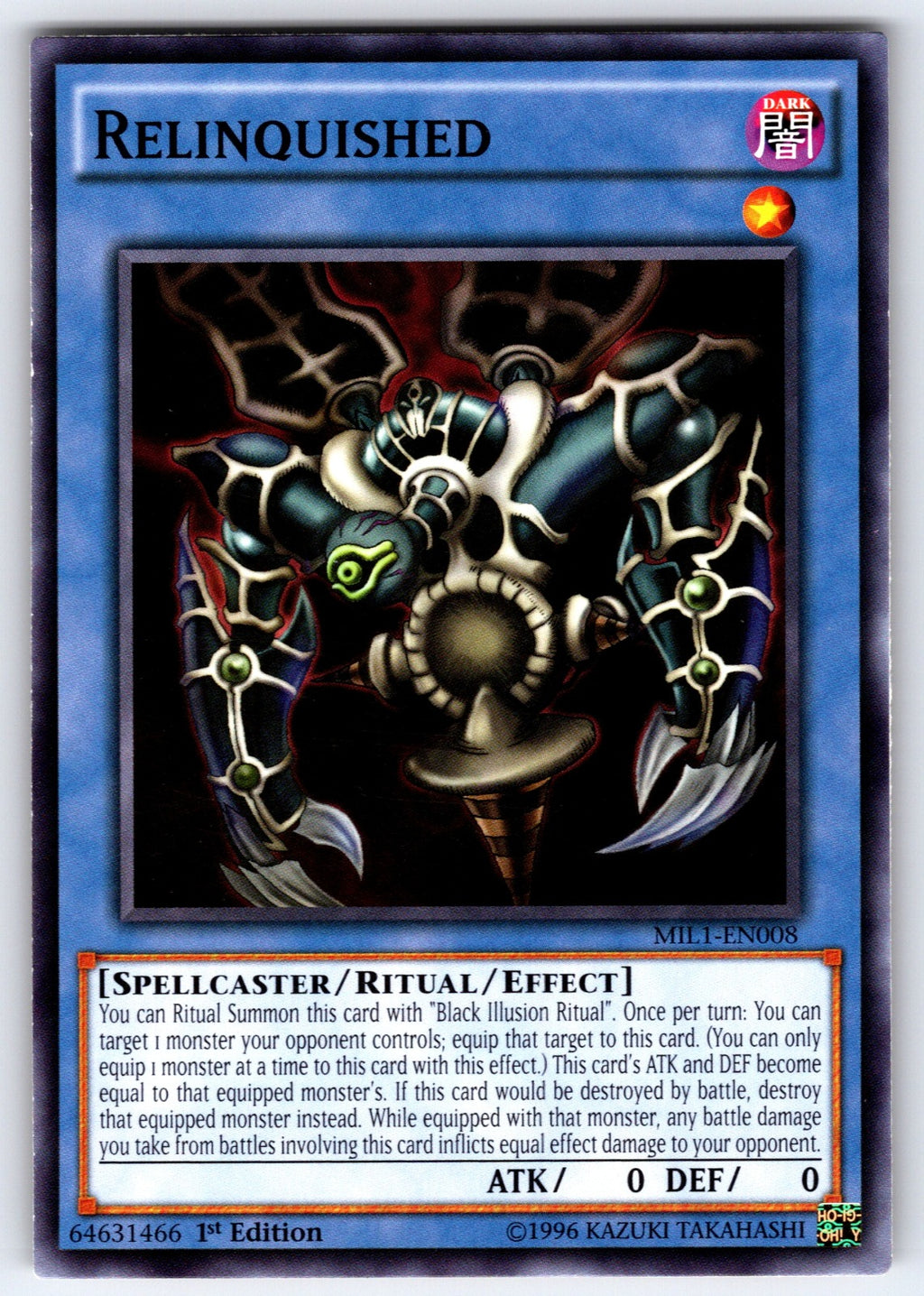 Relinquished 1st Edition Common Millennium Pack MIL1-EN008 NM 2016