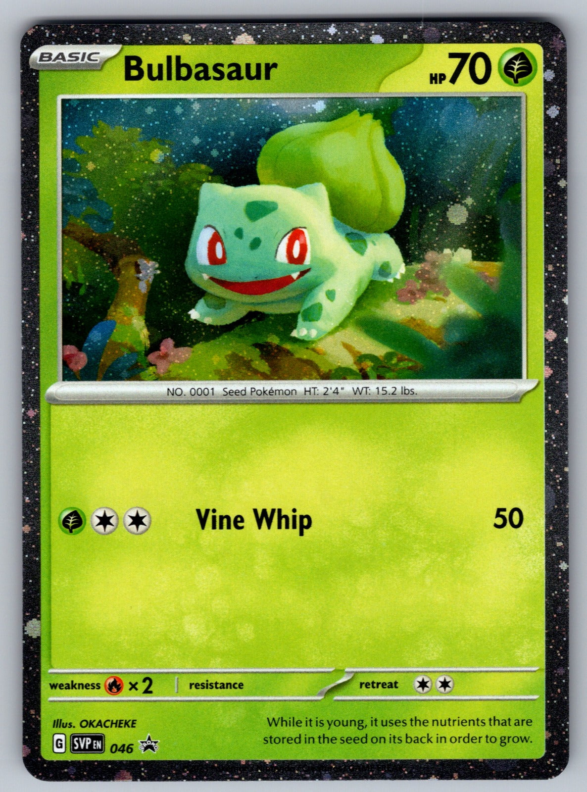 Bulbasaur - (Cosmos Holo) Holo Promo SV: Scarlet & Violet Promo Cards 046 NM 202