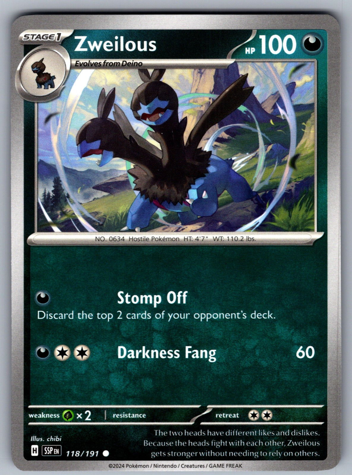 Zweilous Common SV08: Surging Sparks 118/191 NM 2024