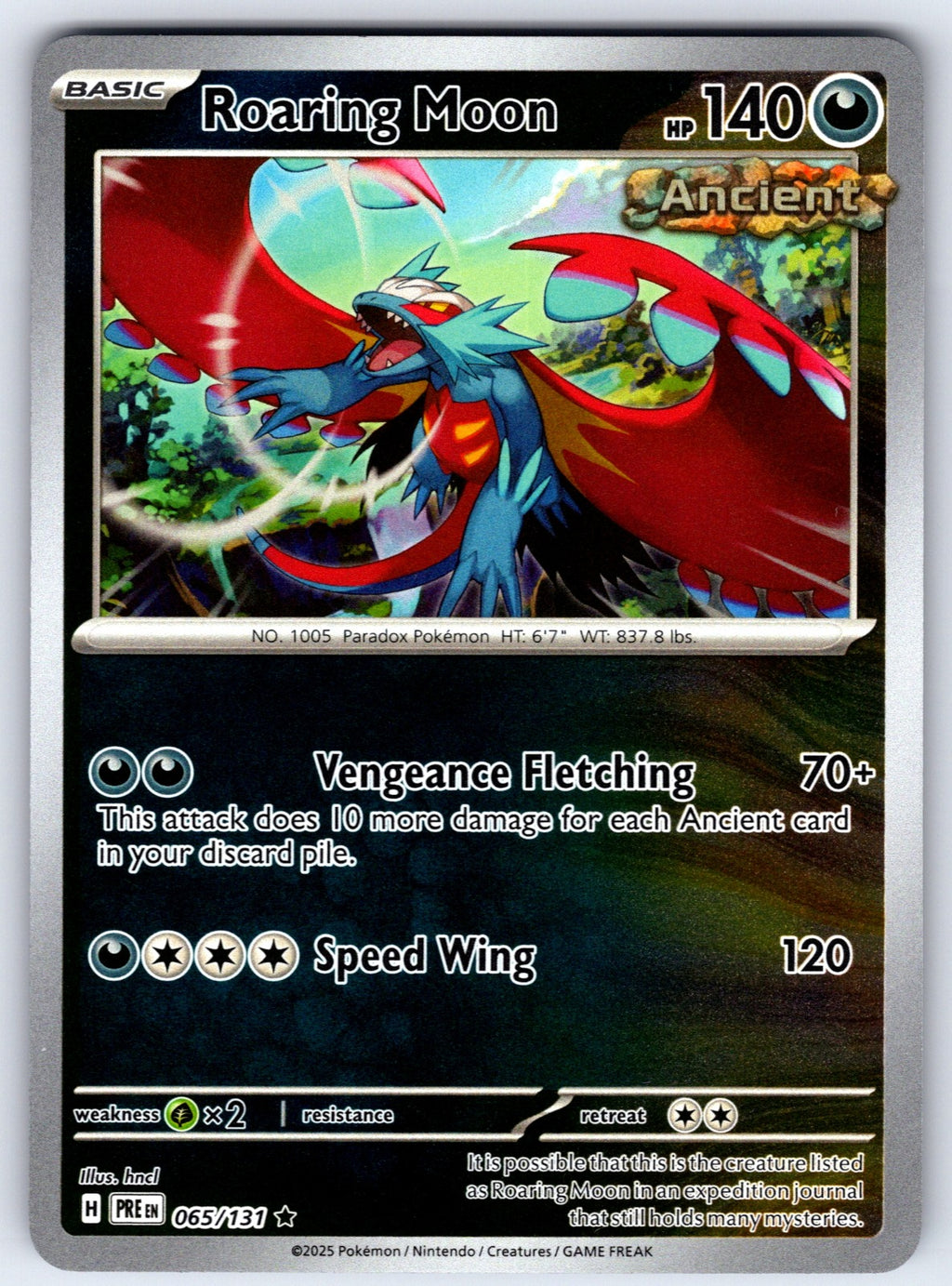 Roaring Moon Holo Promo McDonald's Promos 2024 011/015 NM 2025