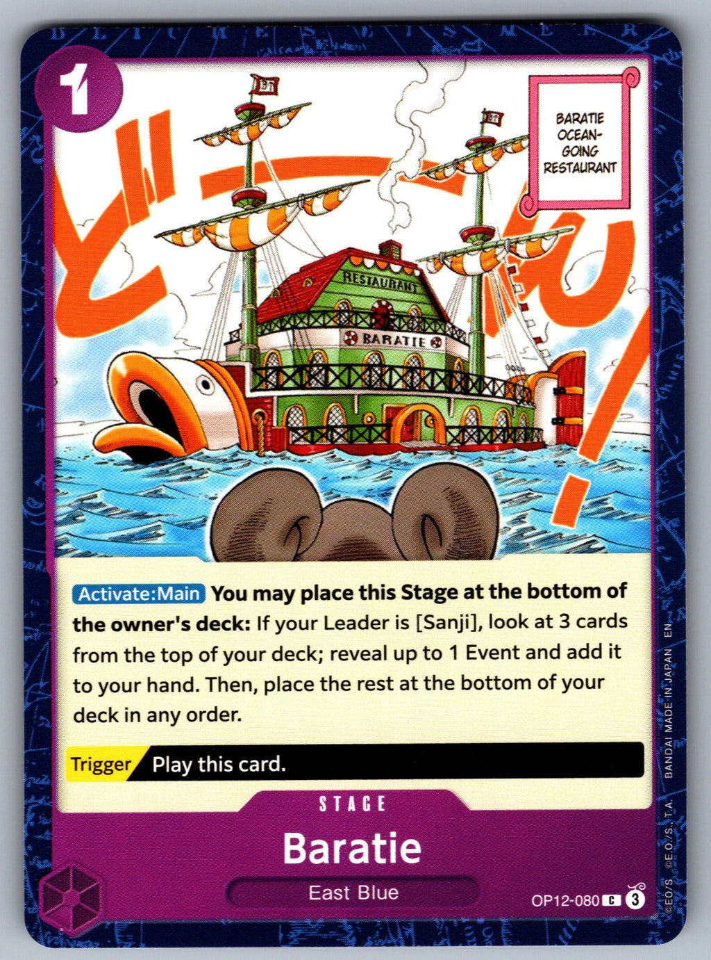 Baratie C Legacy of the Master OP12-080 NM 2025