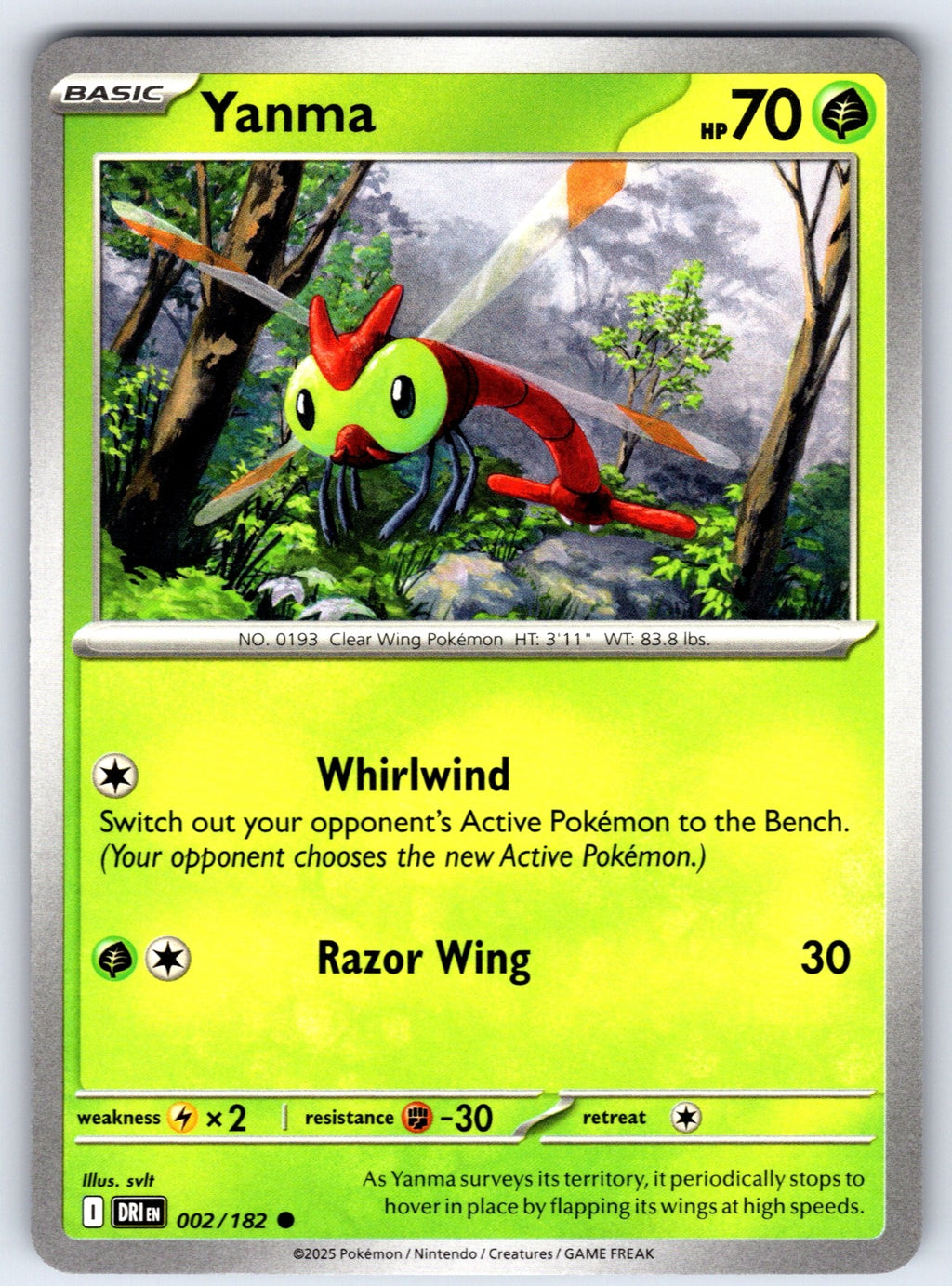 Yanma Common SV10: Destined Rivals 002/182 NM 2025