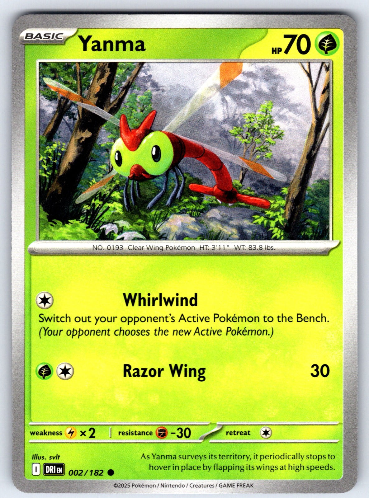 Yanma Common SV10: Destined Rivals 002/182 NM 2025