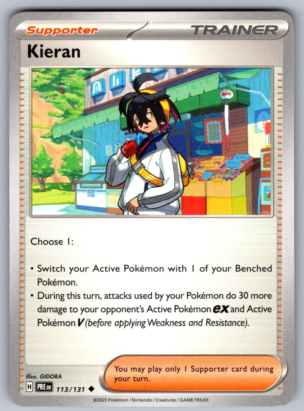 Kieran Uncommon SV: Prismatic Evolutions 113/131 NM 2025