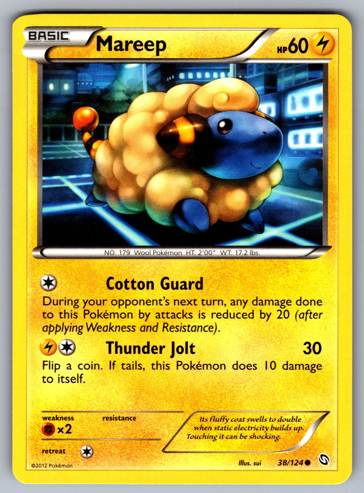 Mareep Common Dragons Exalted 38/124 LP 2012