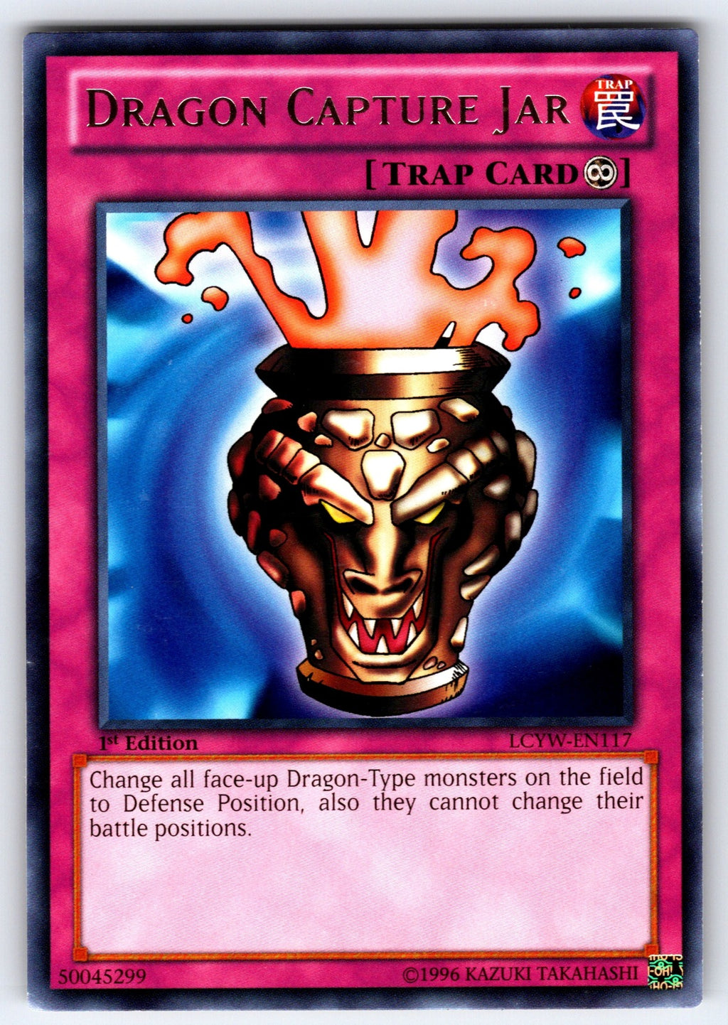 Dragon Capture Jar 1st Edition Rare Legendary Collection 3: Yugi's World LCYW-EN