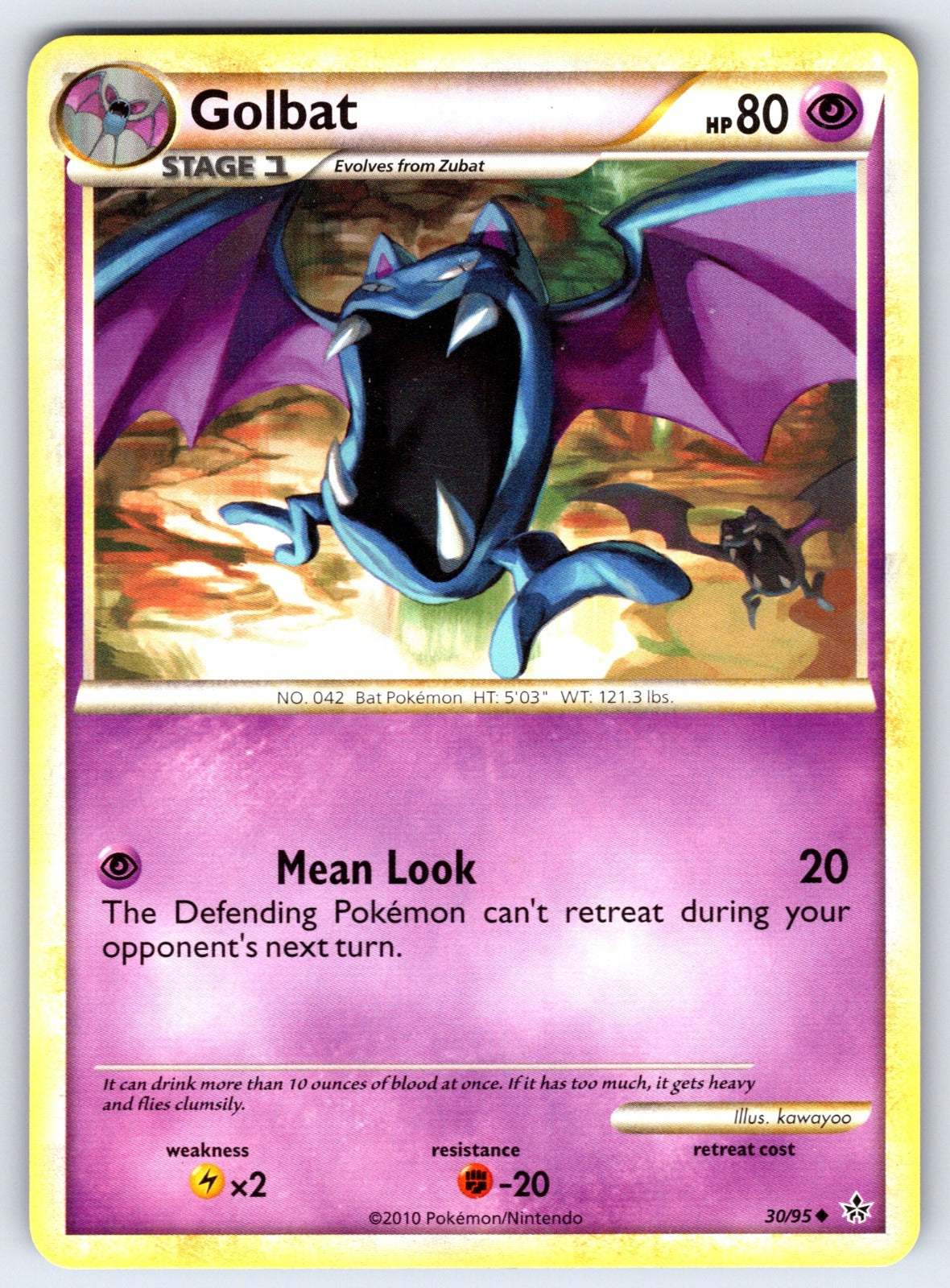 Golbat Uncommon Unleashed 30/95 LP 2010