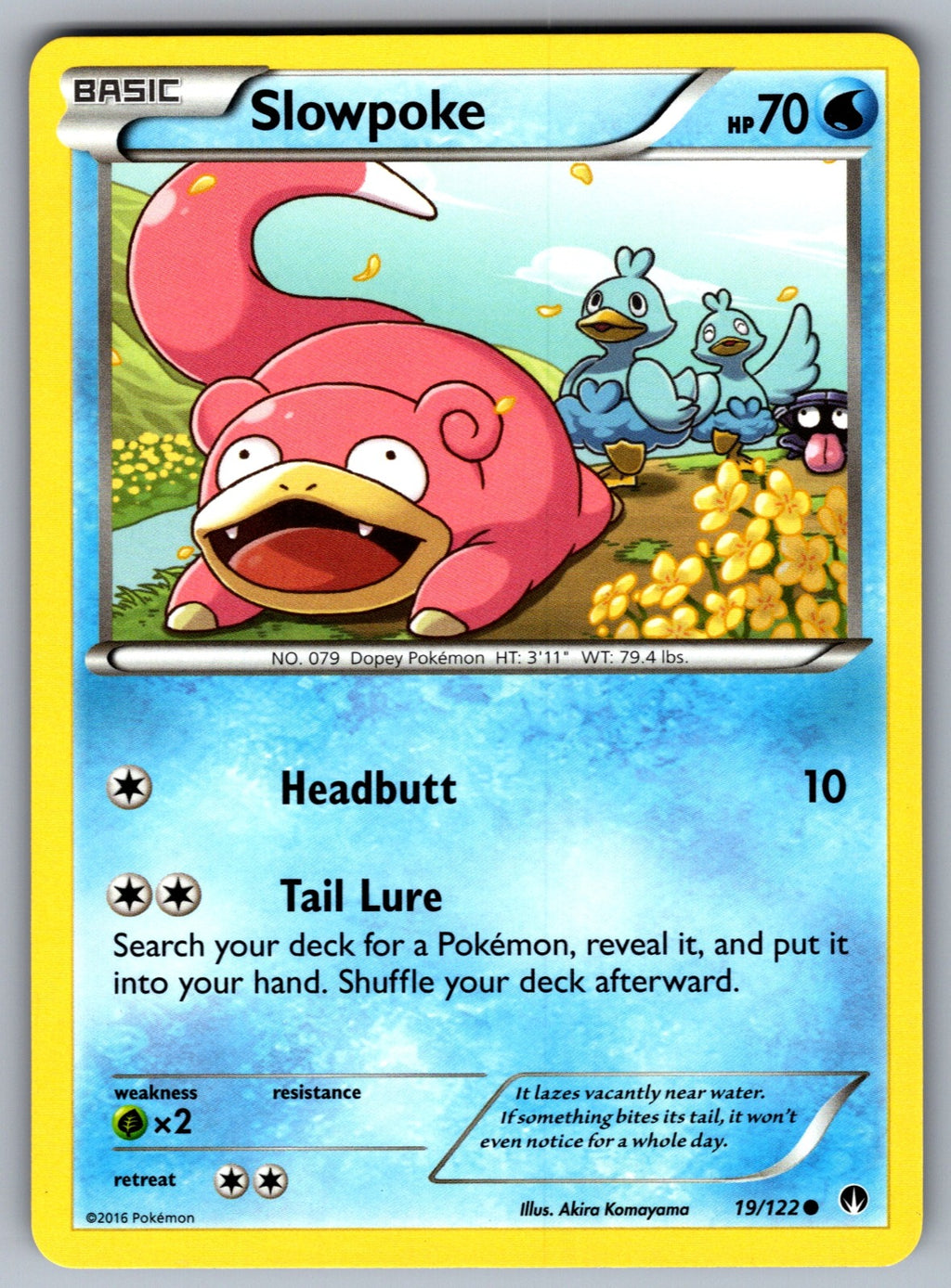 Slowpoke Common XY - BREAKpoint 19/122 NM 2016