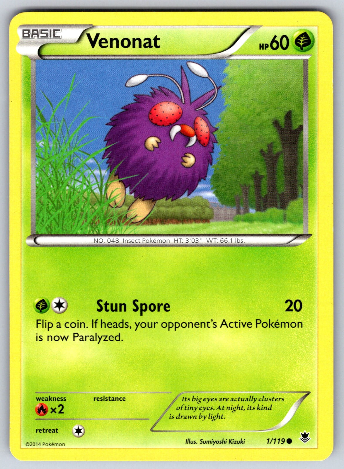 Venonat Common XY - Phantom Forces 1/119 LP 2014
