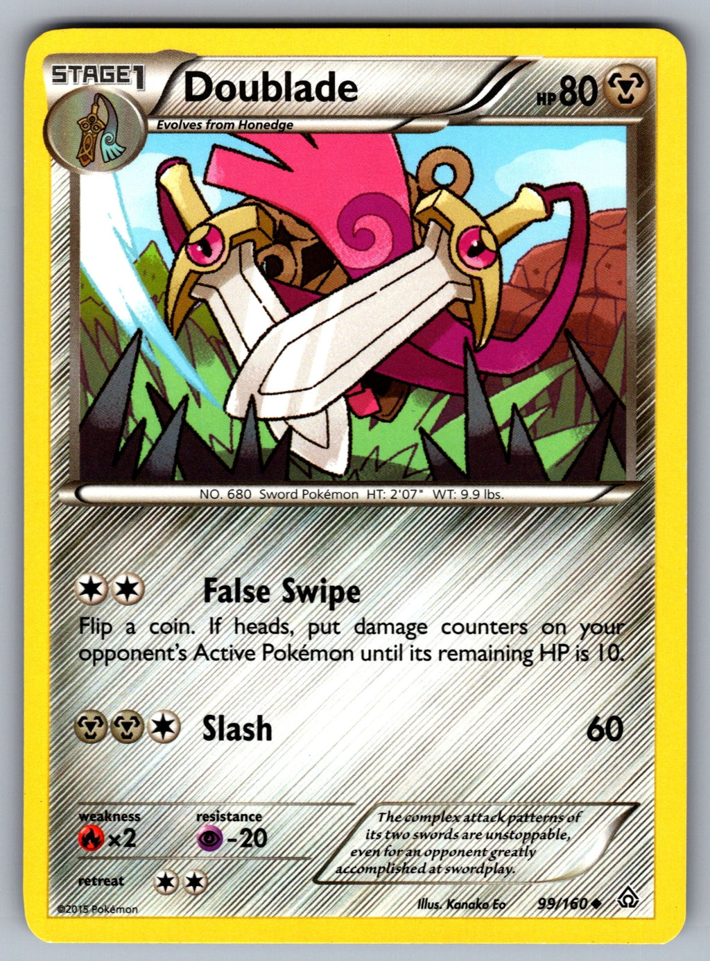 Doublade Uncommon XY - Primal Clash 99/160 LP 2015