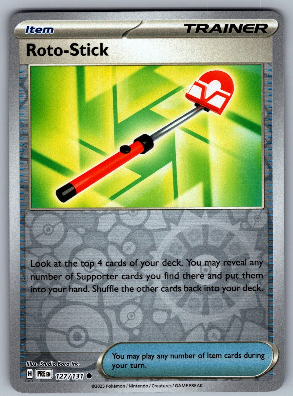 Roto-Stick Reverse Holo Common SV: Prismatic Evolutions 127/131 NM 2025