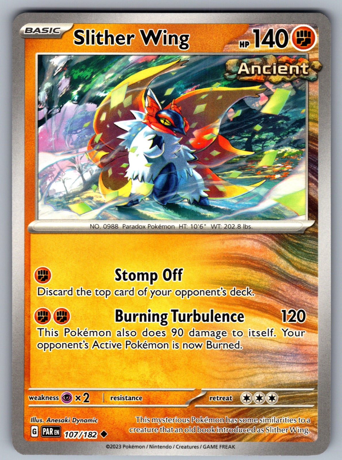 Slither Wing Uncommon SV04: Paradox Rift 107/182 NM 2023