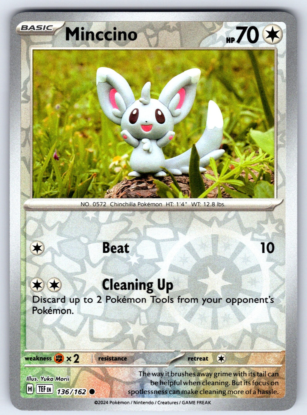 Minccino Reverse Holo Common SV05: Temporal Forces 136/162 NM 2024