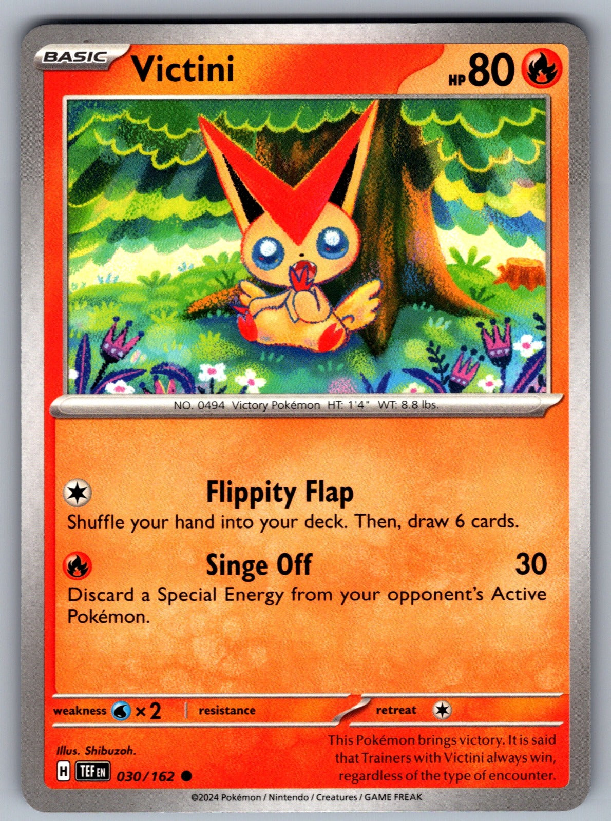 Victini Common SV05: Temporal Forces 030/162 NM 2024