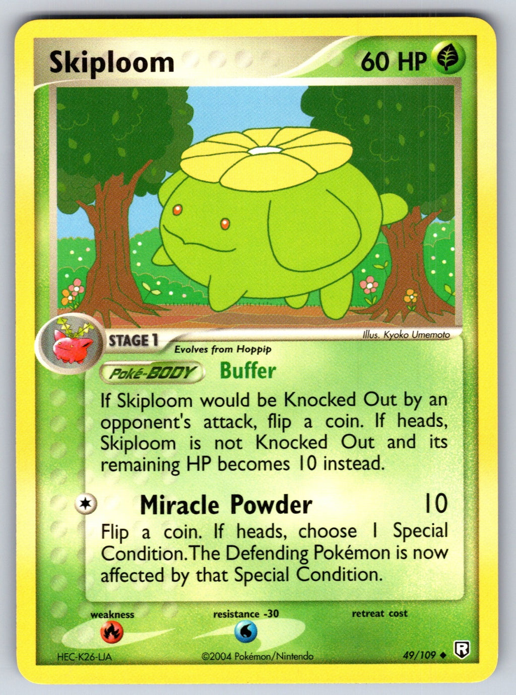 Skiploom Uncommon Team Rocket Returns 49/109 LP 2004