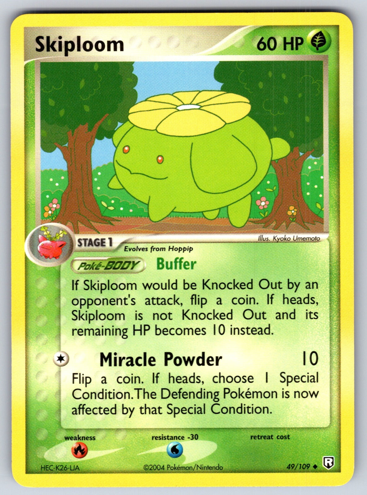 Skiploom Uncommon Team Rocket Returns 49/109 LP 2004