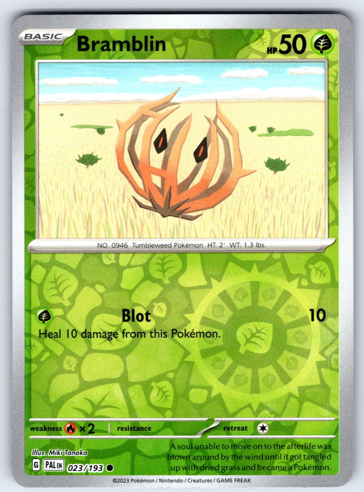 Bramblin Reverse Holo Common SV02: Paldea Evolved 023/193 NM 2023