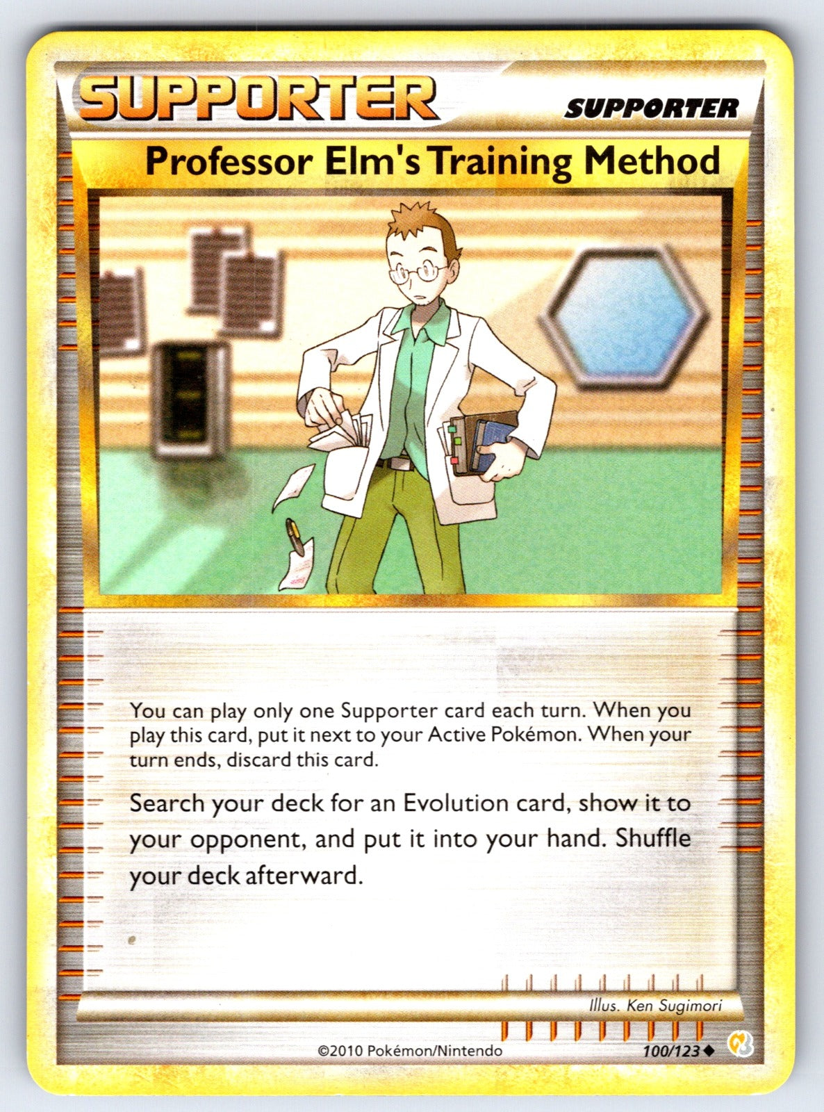 Professor Elm's Training Method Uncommon HeartGold SoulSilver 100/123 LP 2010