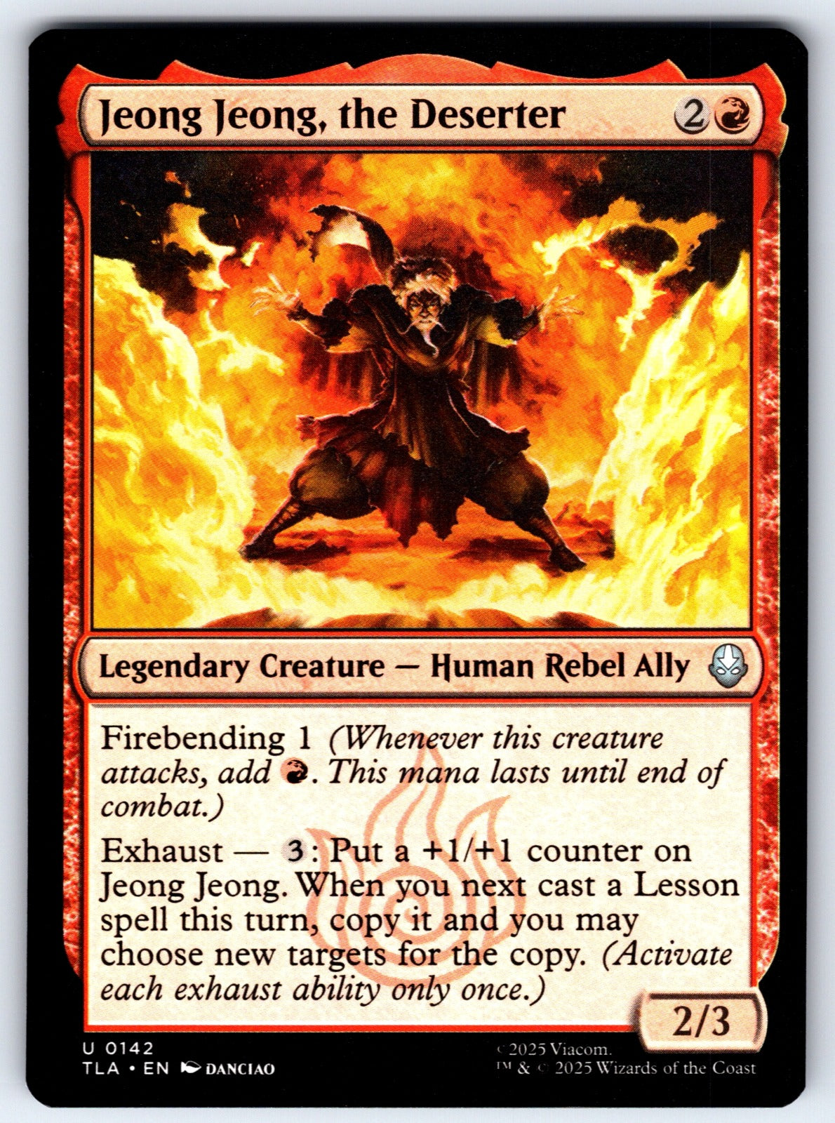 Jeong Jeong, the Deserter U Avatar: The Last Airbender 142 NM 2025
