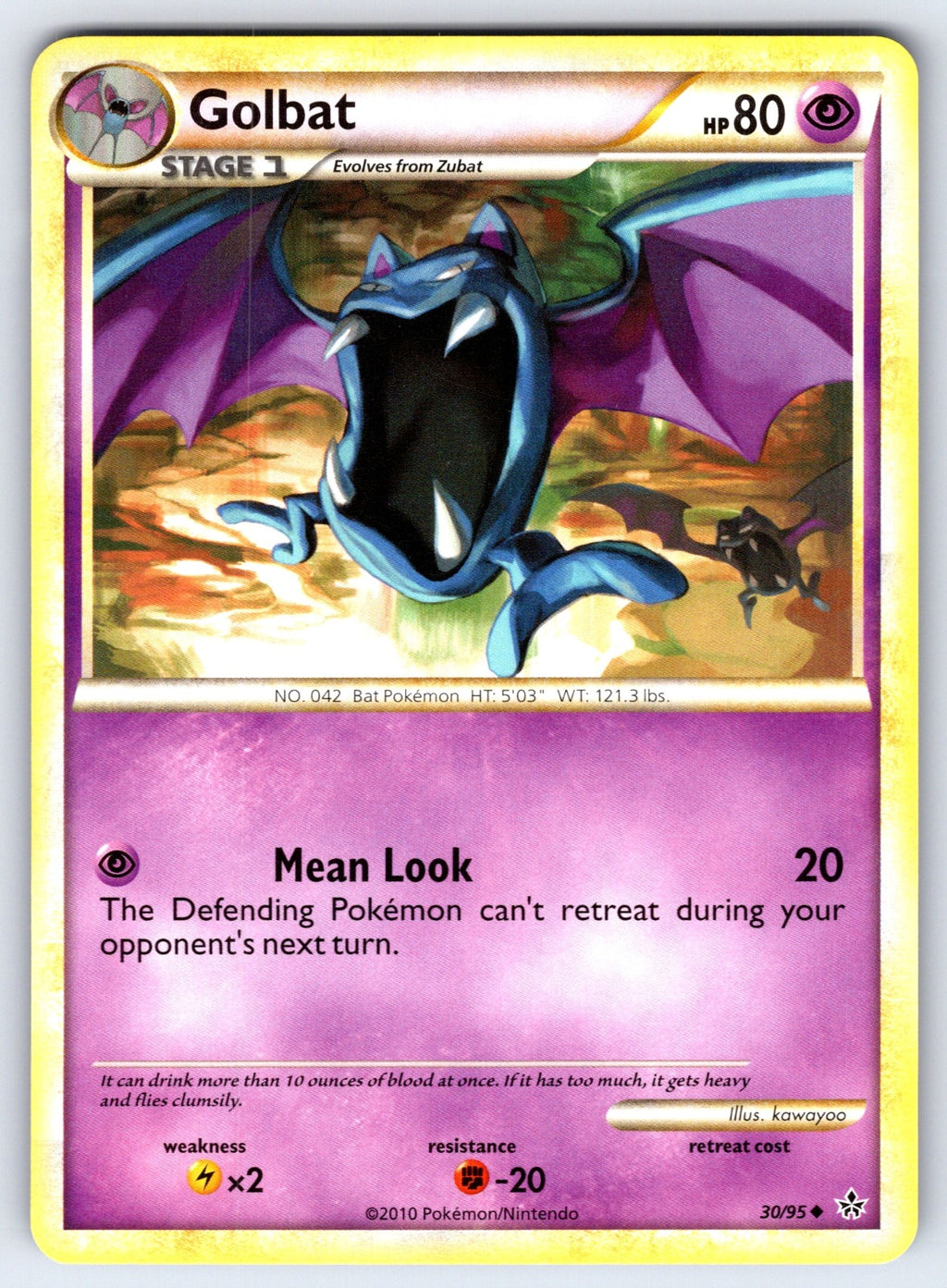 Golbat Uncommon Unleashed 30/95 LP 2010