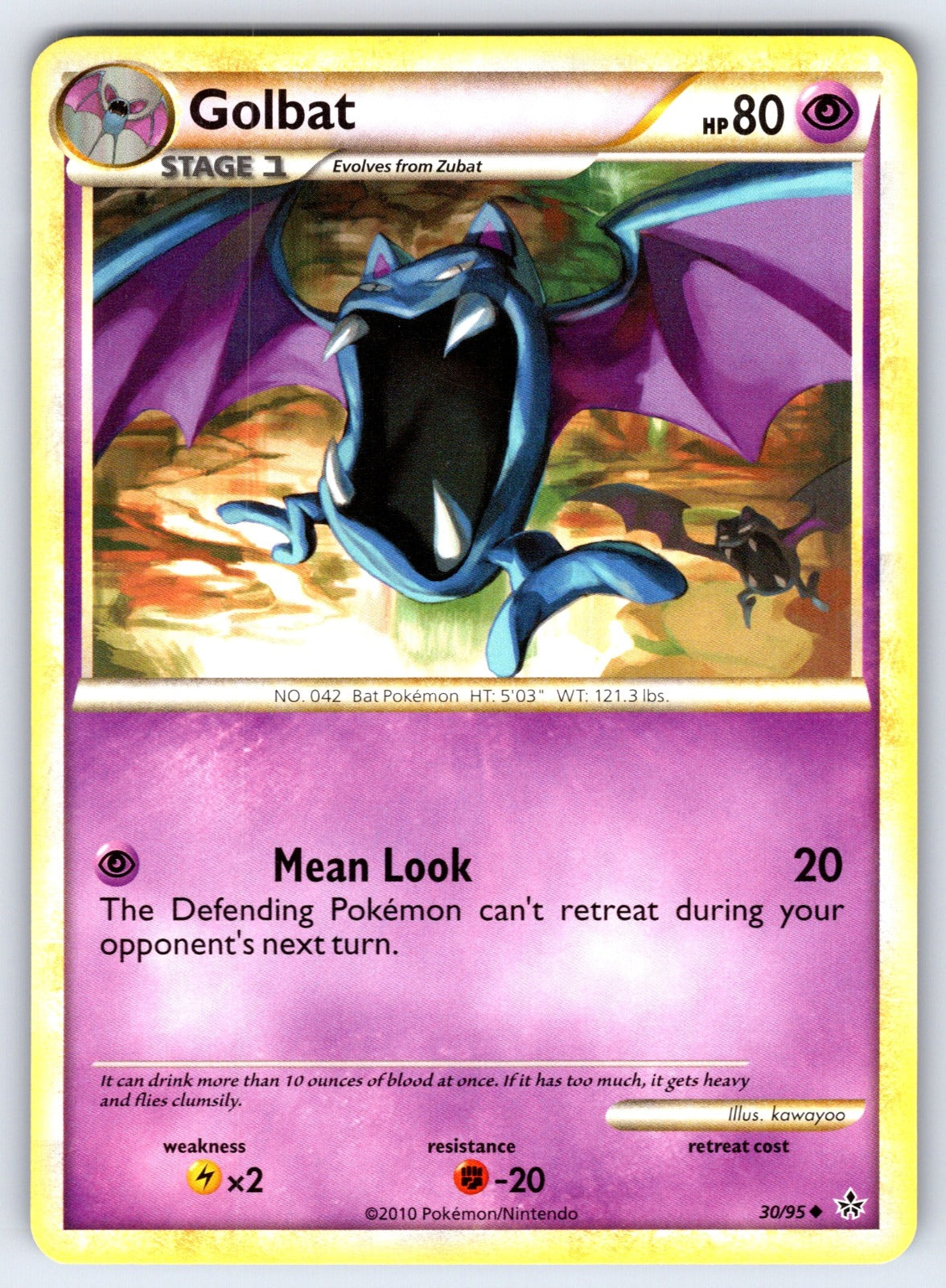 Golbat Uncommon Unleashed 30/95 LP 2010