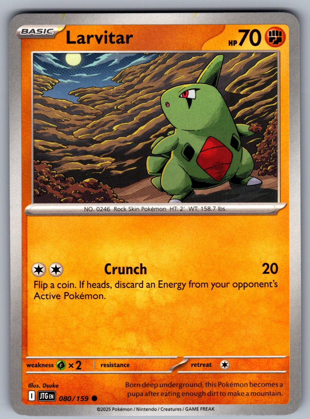 Larvitar Common SV09: Journey Together 080/159 NM 2025