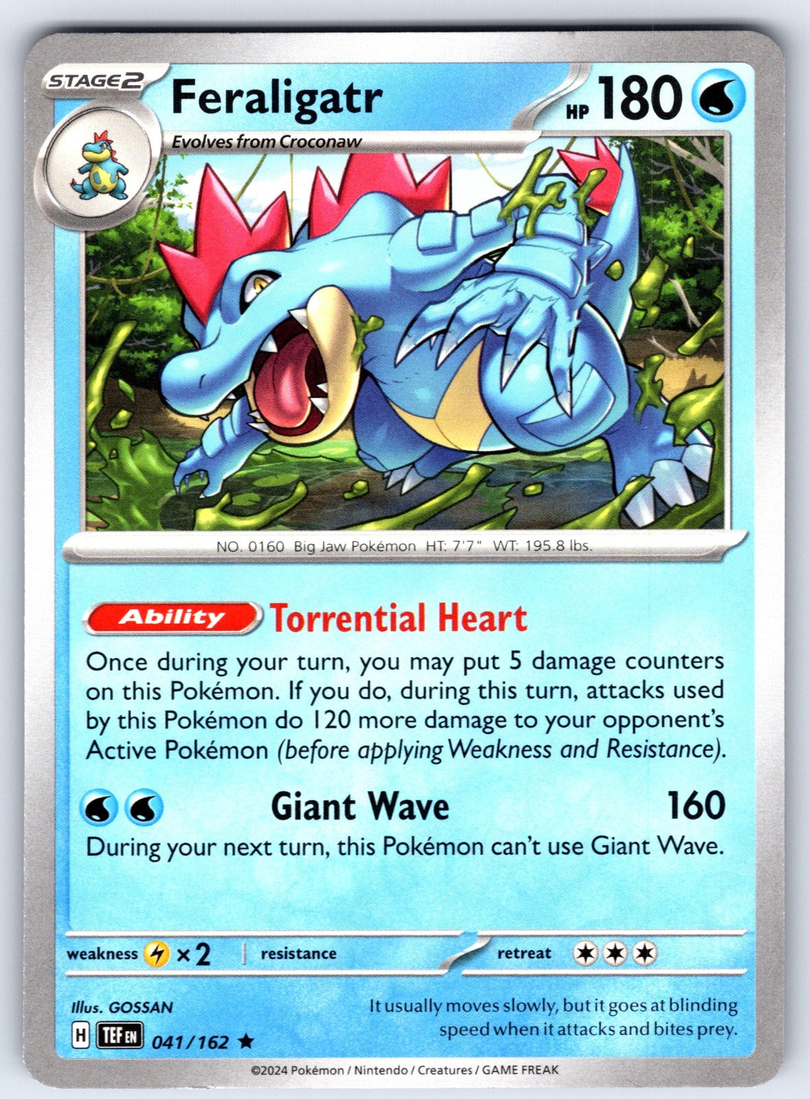 Feraligatr - Rare Deck Exclusives 041/162 NM 2016