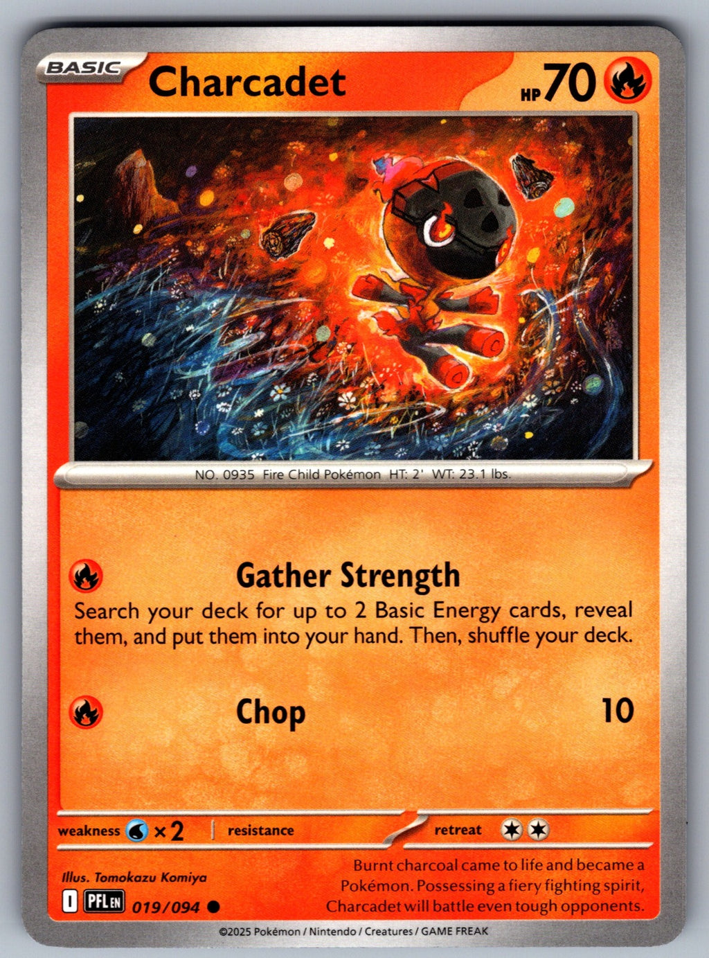 Charcadet Common ME02: Phantasmal Flames 019/094 NM 2025