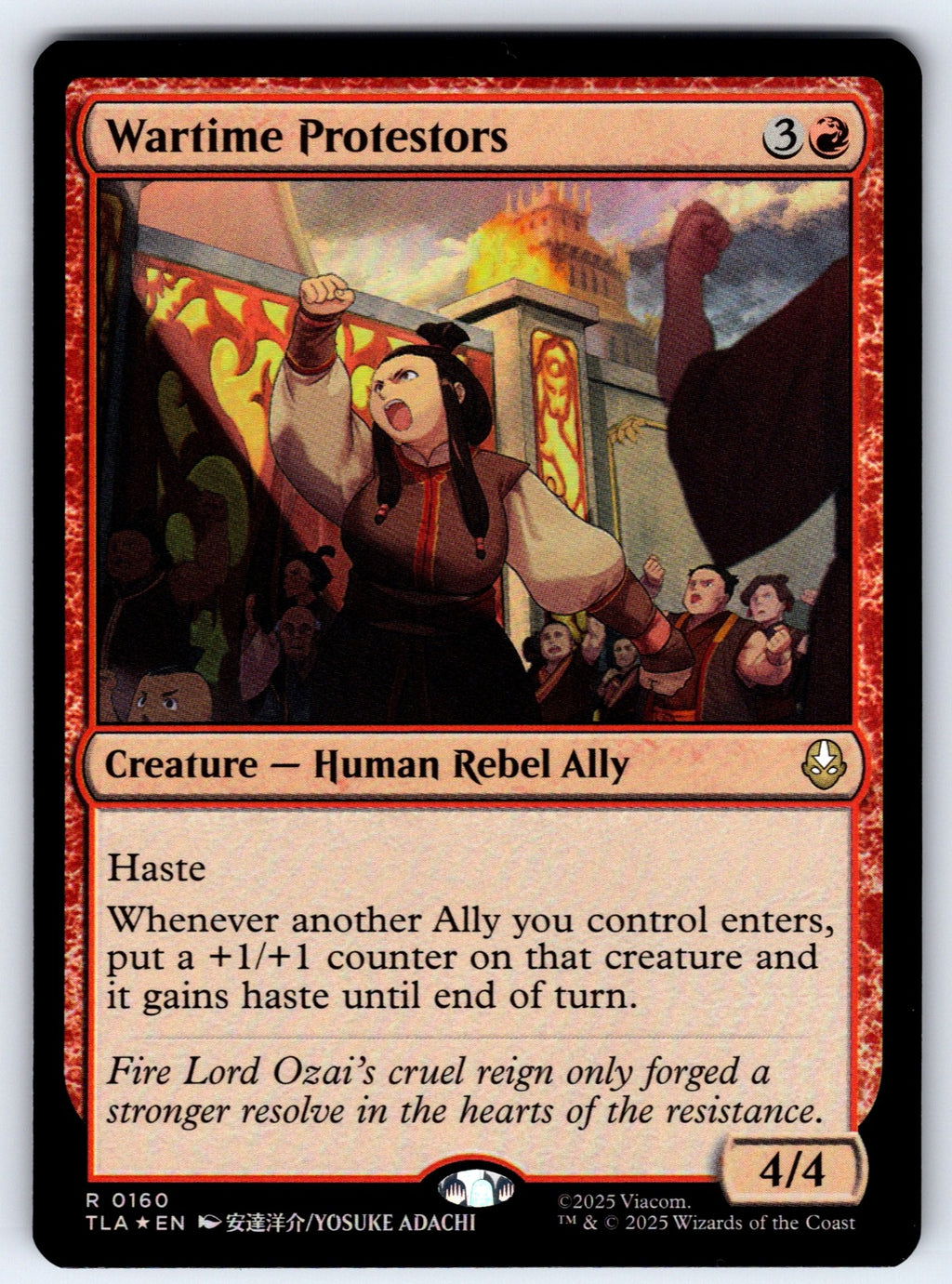 Wartime Protestors Foil R Avatar: The Last Airbender 160 NM 2025
