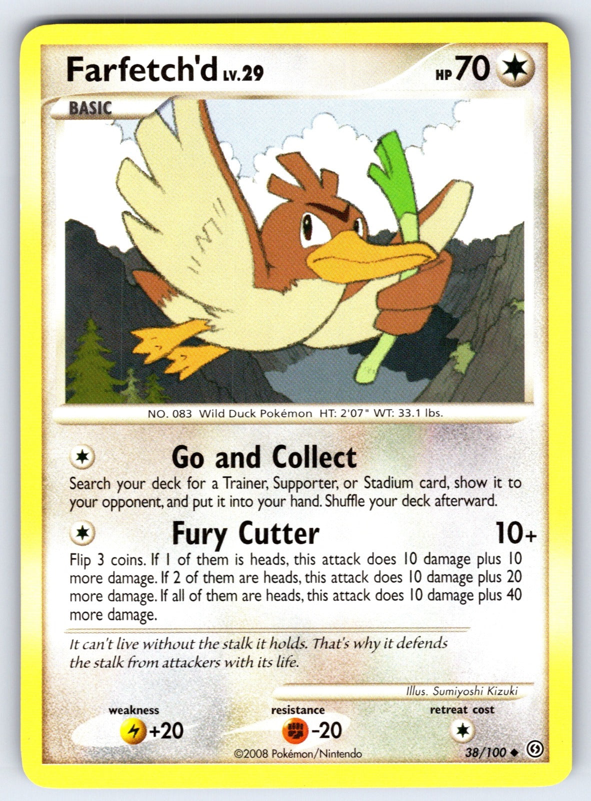 Farfetch'd Uncommon Stormfront 38/100 LP 2008