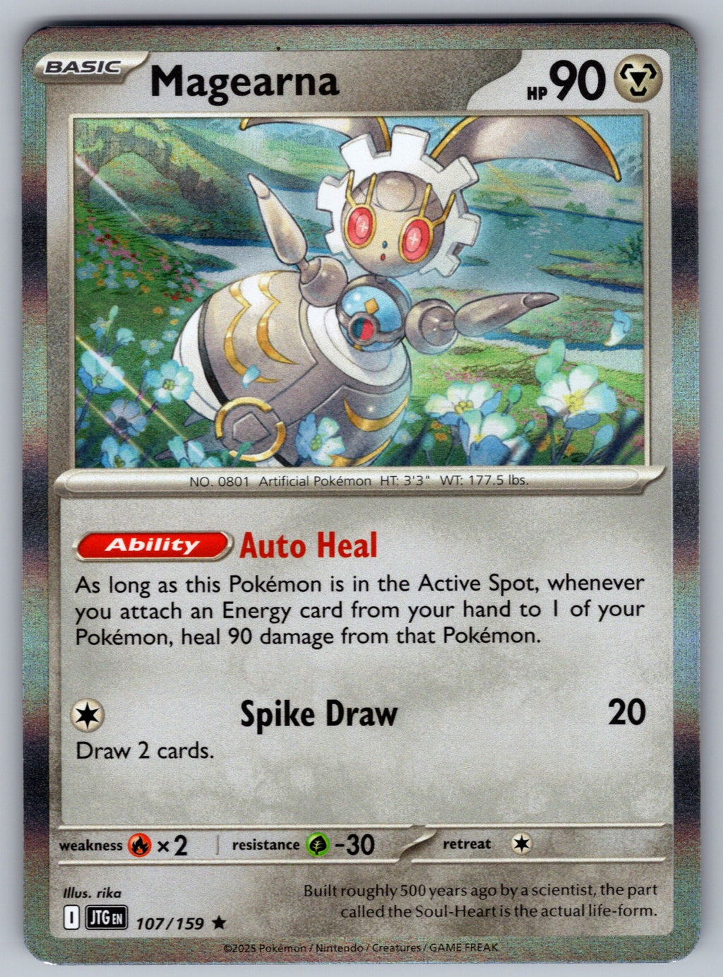 Magearna Holo Rare SV09: Journey Together 107/159 NM 2025