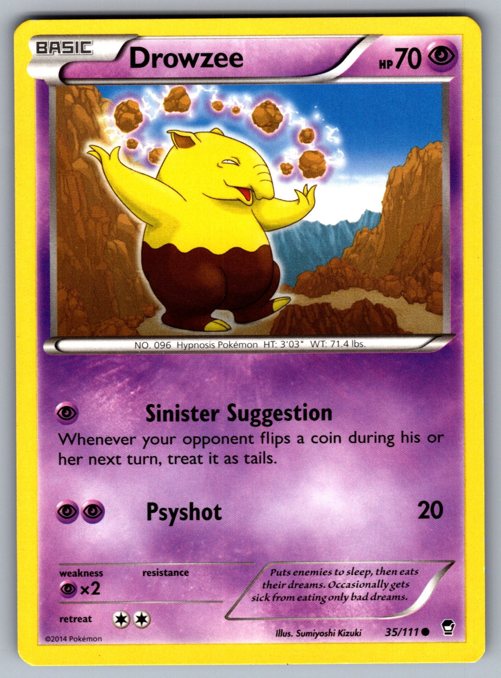 Drowzee Common XY - Furious Fists 35/111 LP 2014
