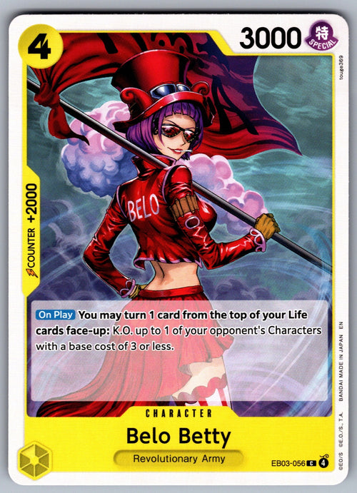 Belo Betty C Extra Booster: One Piece Heroines Edition EB03-056 NM 2026