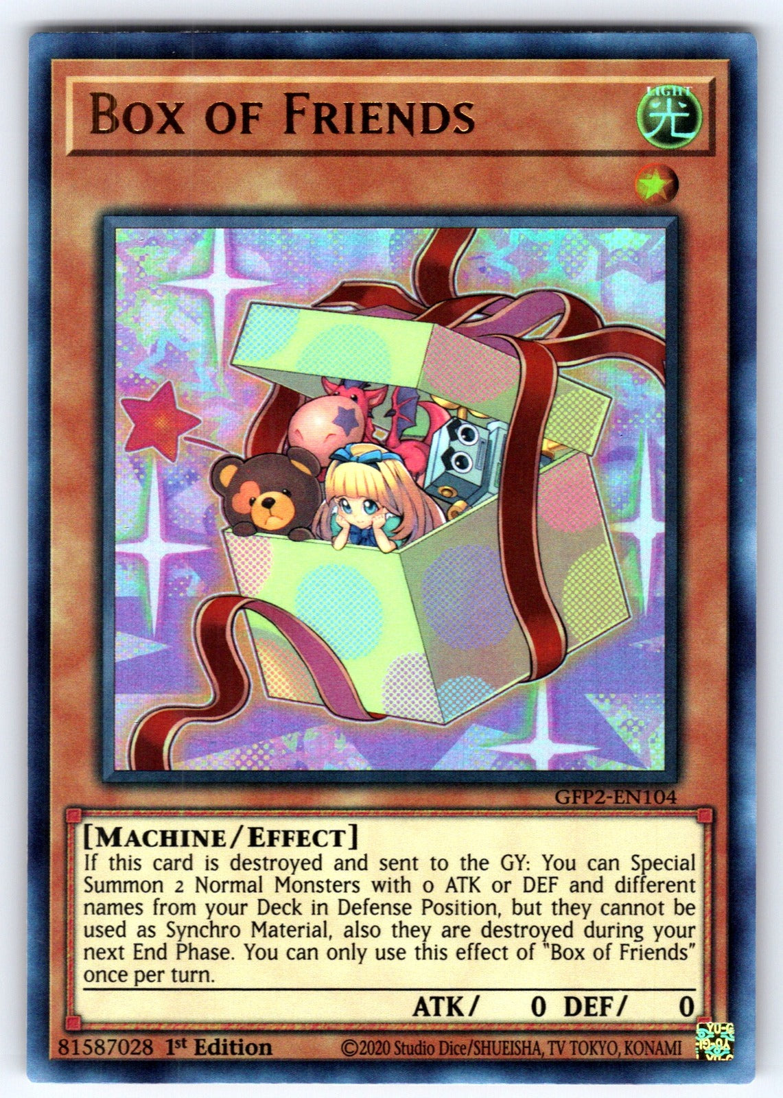 Box of Friends 1st Edition Ultra Rare Ghosts From the Past: The 2nd Haunting GFP