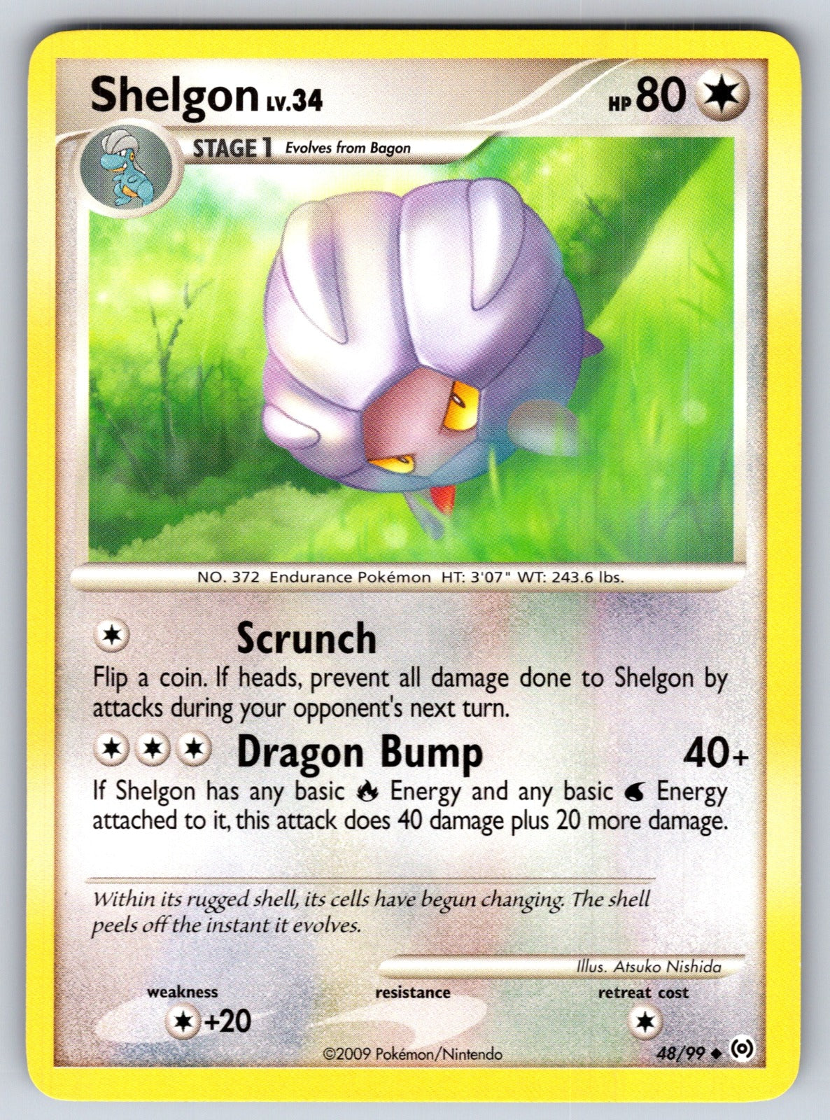 Shelgon Uncommon Arceus 48/99 LP 2009