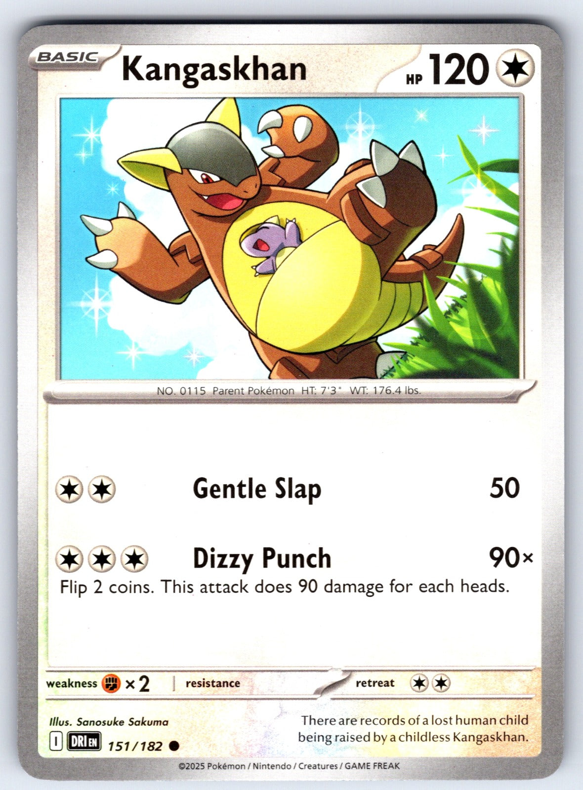 Kangaskhan Common SV10: Destined Rivals 151/182 NM 2025