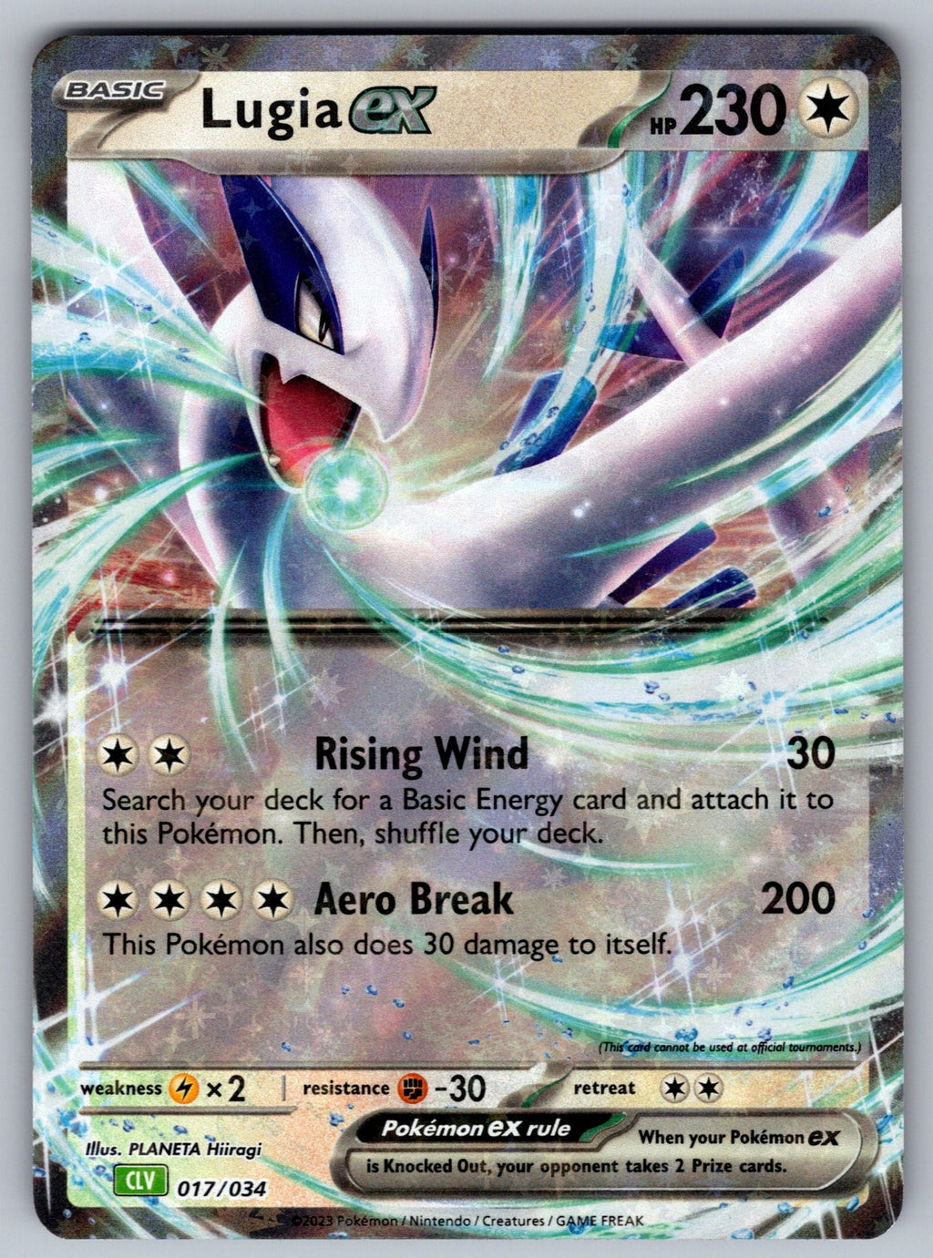 Lugia ex Holo Classic Collection Trading Card Game Classic 017/034 NM 2023
