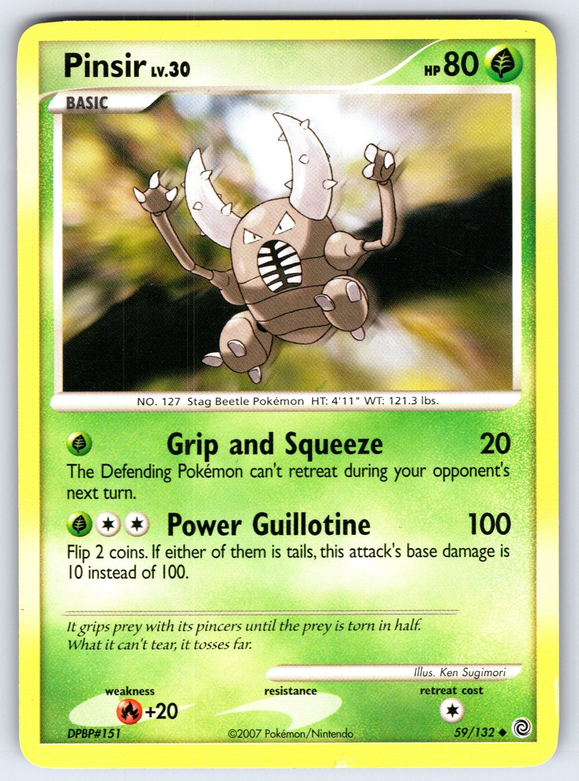 Pinsir Uncommon Secret Wonders 59/132 LP 2007