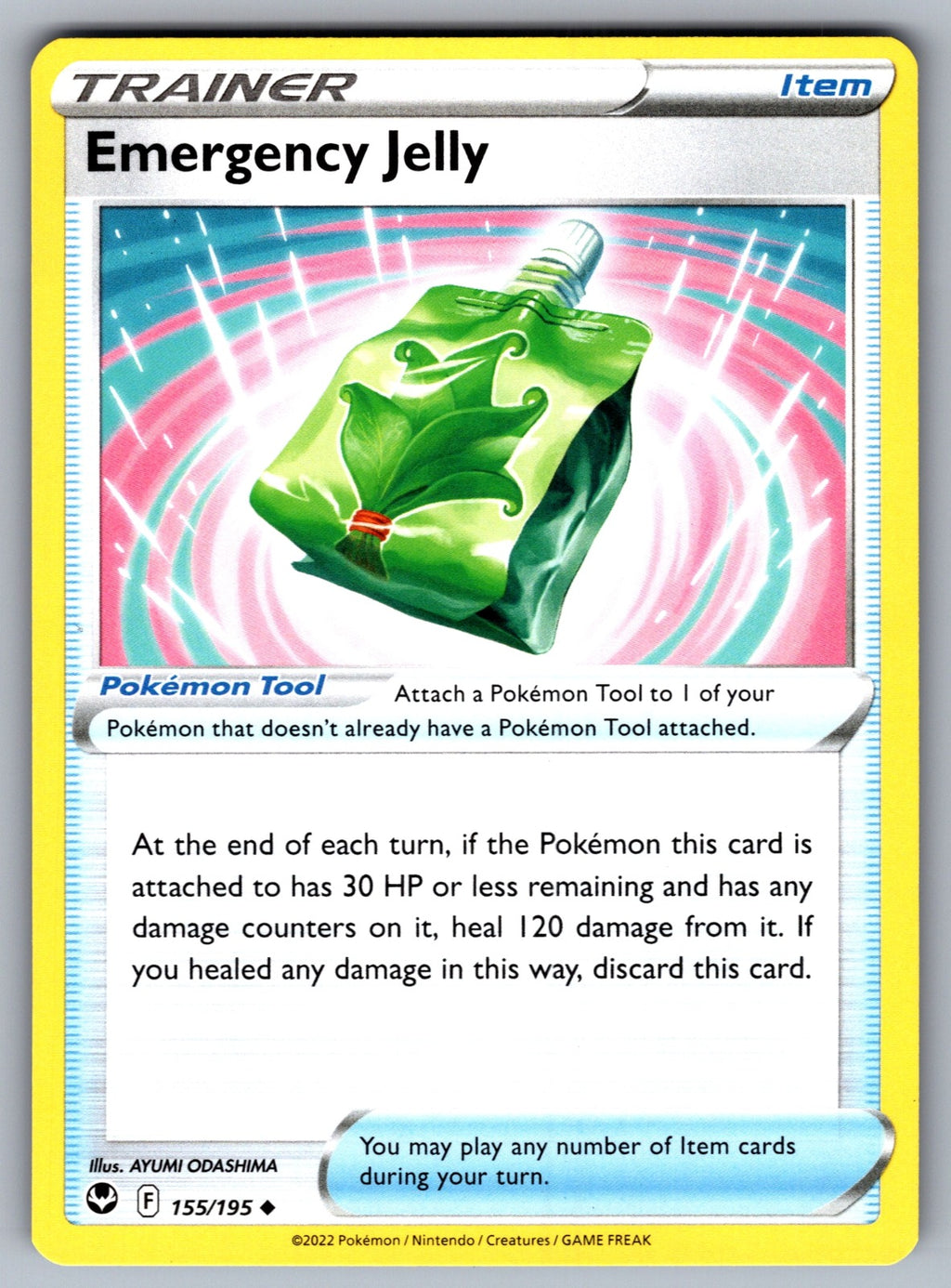 Emergency Jelly Uncommon SWSH12: Silver Tempest 155/195 NM 2022