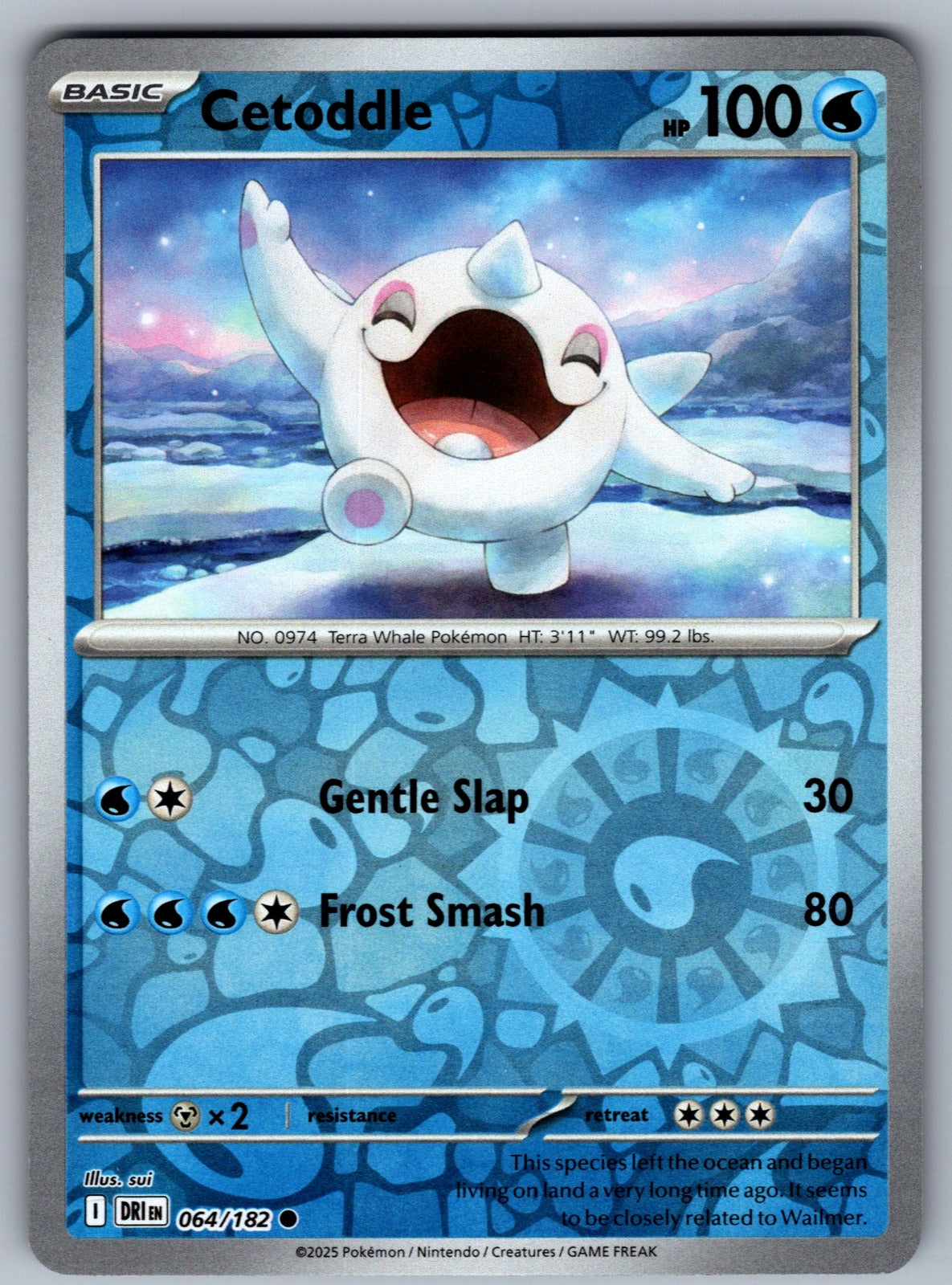 Cetoddle Reverse Holo Common SV10: Destined Rivals 064/182 NM 2025