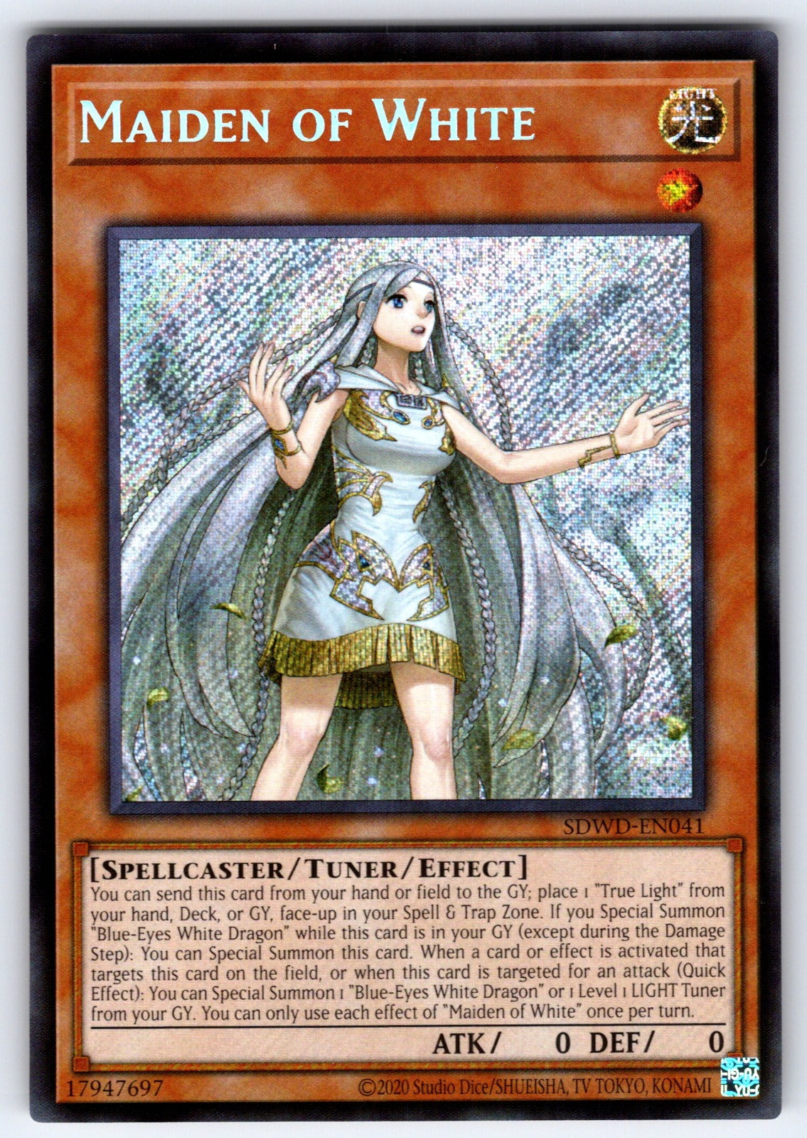 Maiden of White (Secret Rare) Unlimited Secret Rare Structure Deck: Blue-Eyes Wh