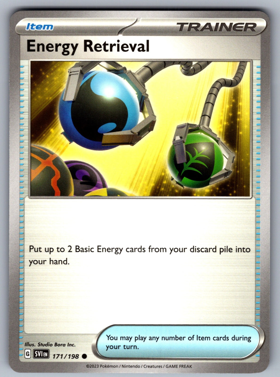 Energy Retrieval Common SV01: Scarlet & Violet Base Set 171/198 NM 2023