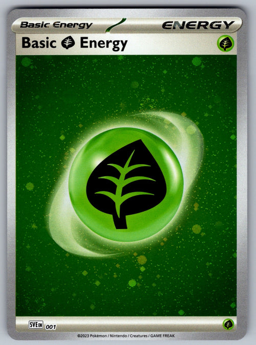 Basic Grass Energy (Cosmos Holo) Holo Common SVE: Scarlet & Violet Energies 001 