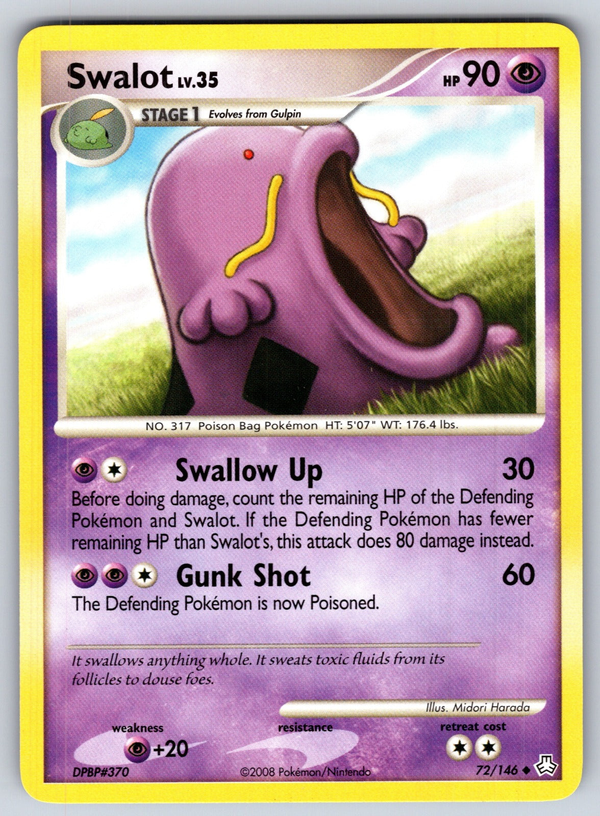 Swalot Uncommon Legends Awakened 72/146 LP 2008