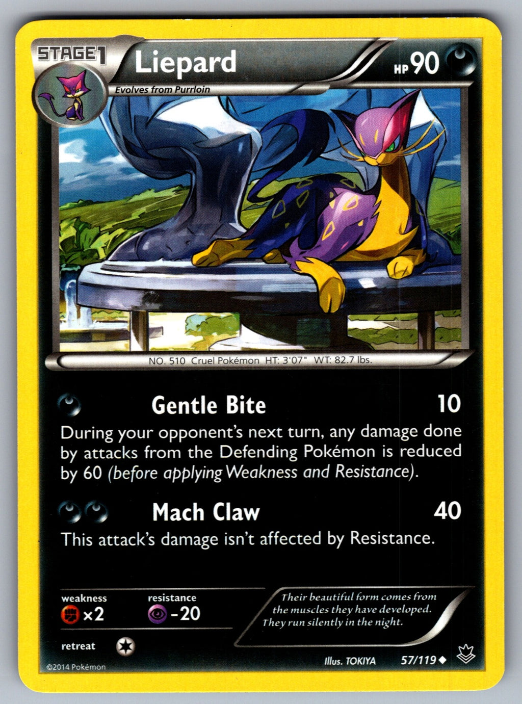 Liepard Uncommon XY - Phantom Forces 57/119 LP 2014