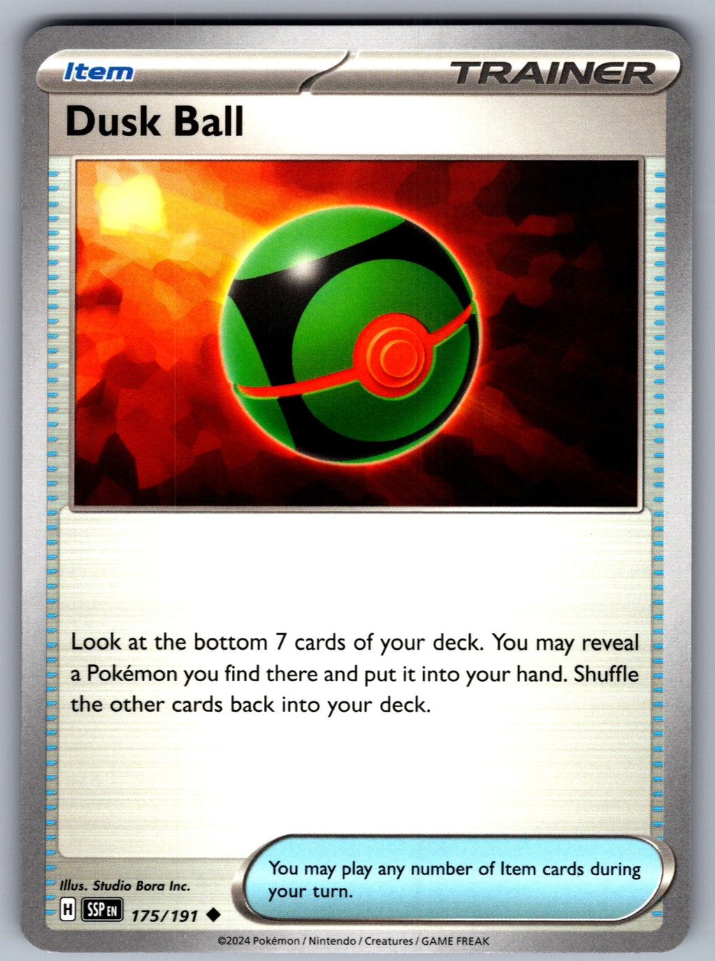 Dusk Ball Uncommon SV08: Surging Sparks 175/191 NM 2024