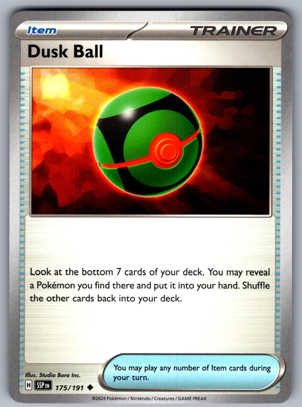 Dusk Ball Uncommon SV08: Surging Sparks 175/191 NM 2024